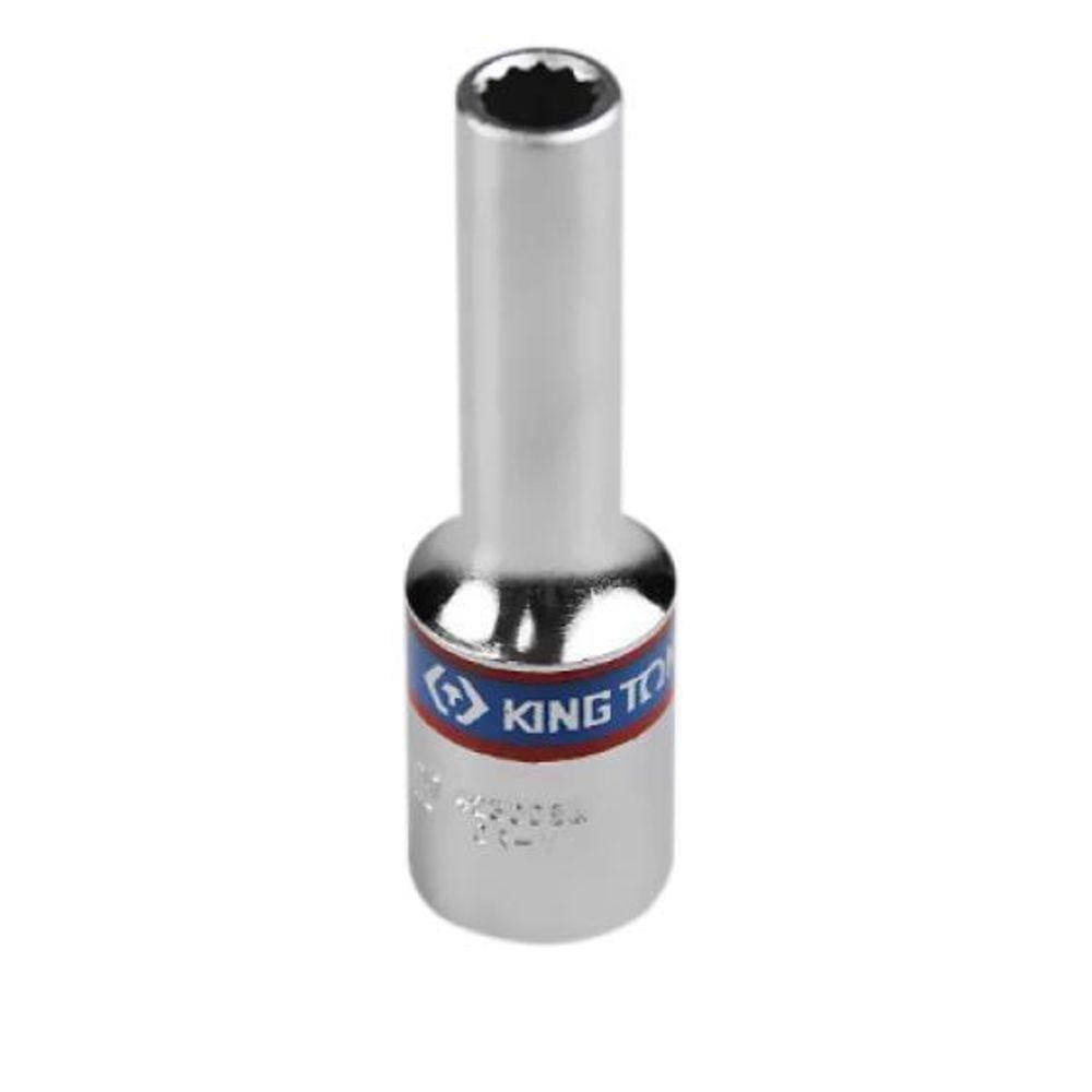 Soquete Estriado Longo 8Mm Com Encaixe 1/2 - King Tony