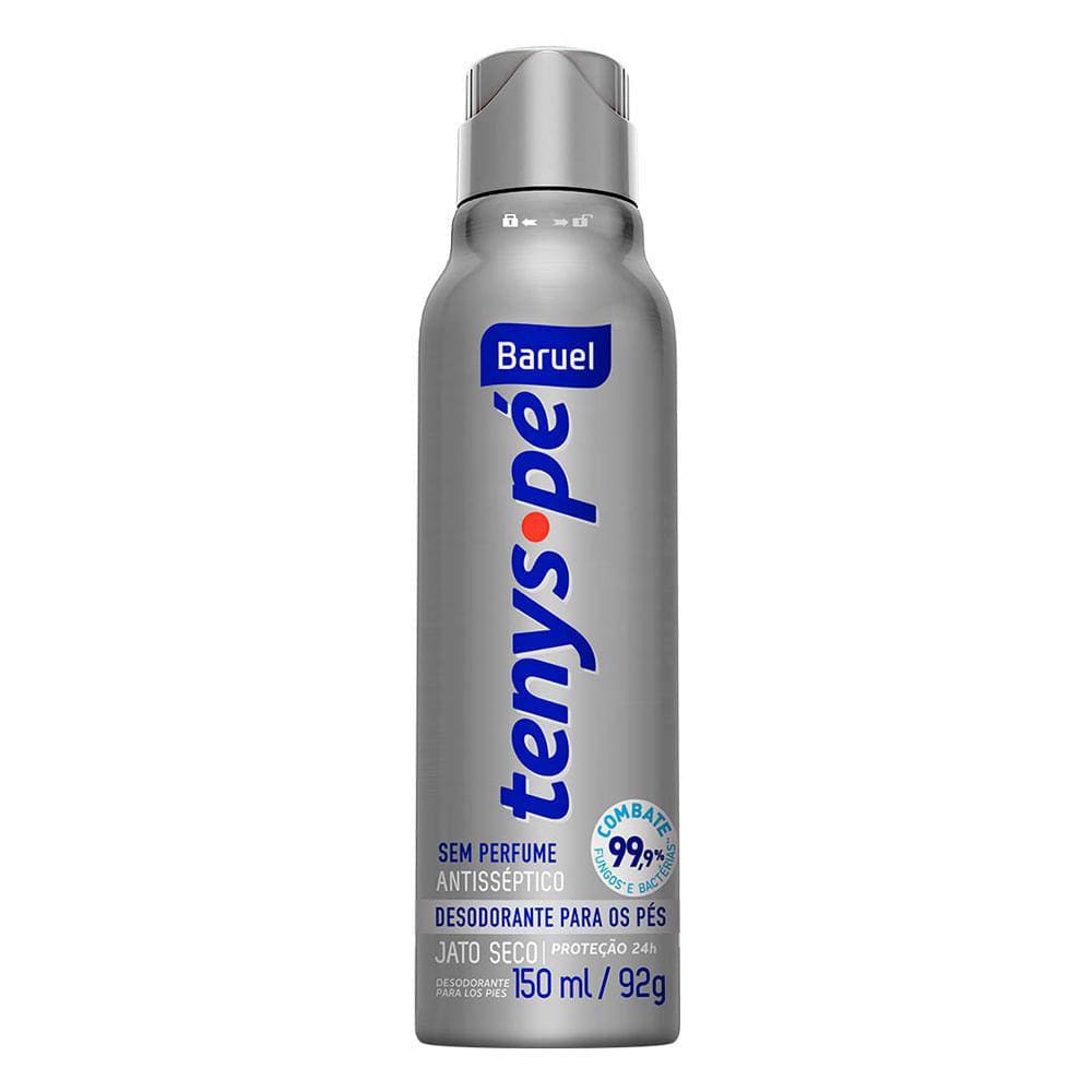 Antisséptico Para Pés Aerosol Tenys Pé Sem Perfume 92g