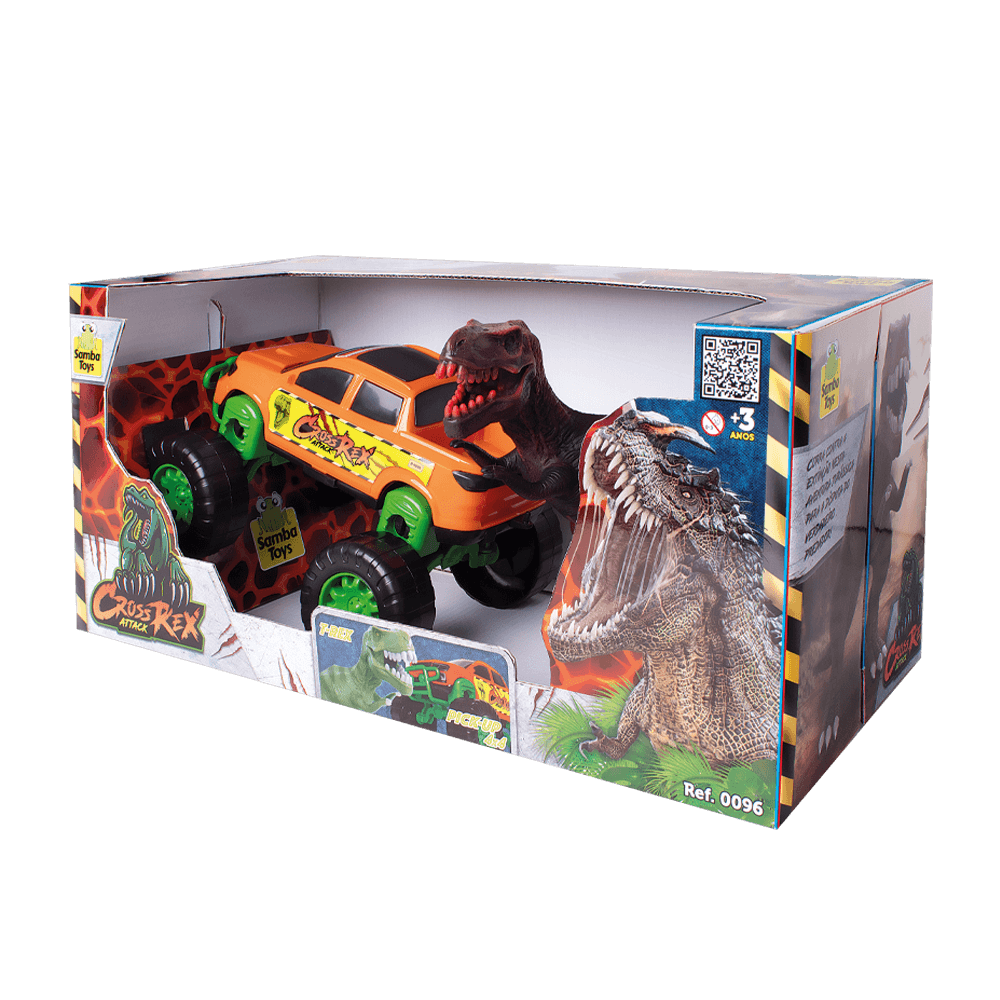 Dino Runners Carrinho Com Dinossauro 466 - Usual Brinquedos