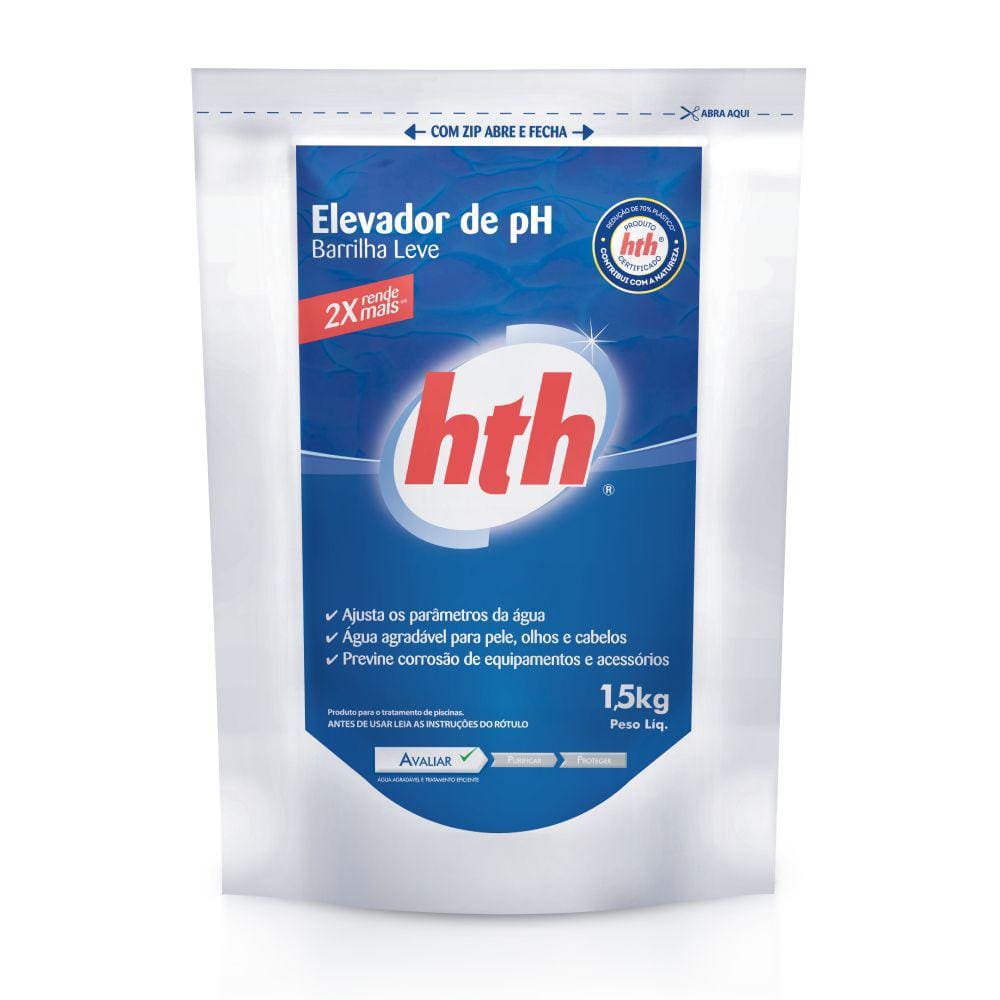 Elevador de pH para Piscina hth em Pó 1,5kg