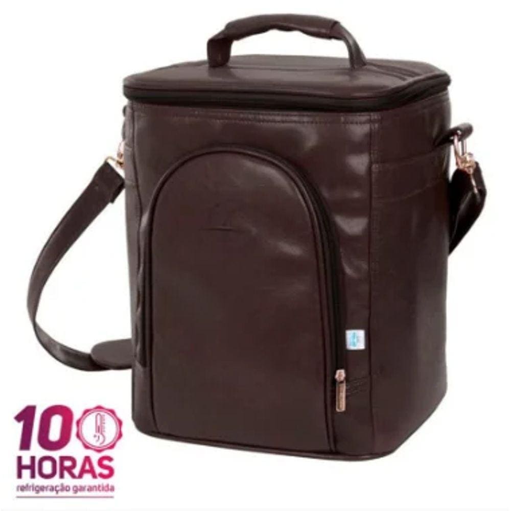 Bolsa Térmica para Vinho Marrom para 4 Garrafas