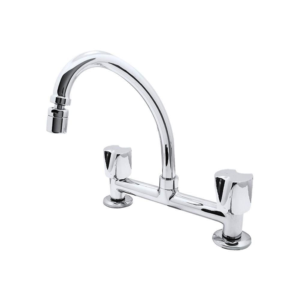 Misturador para Água Quente e Fria para Cozinha Acionamento 1/4 de Volta Modelo Bancada