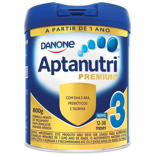 Fórmula Infantil Aptanutri Premium 3 Danone 800G Menor preço em Fórmula Infantil Aptanutri Premium 3 Danone 800G