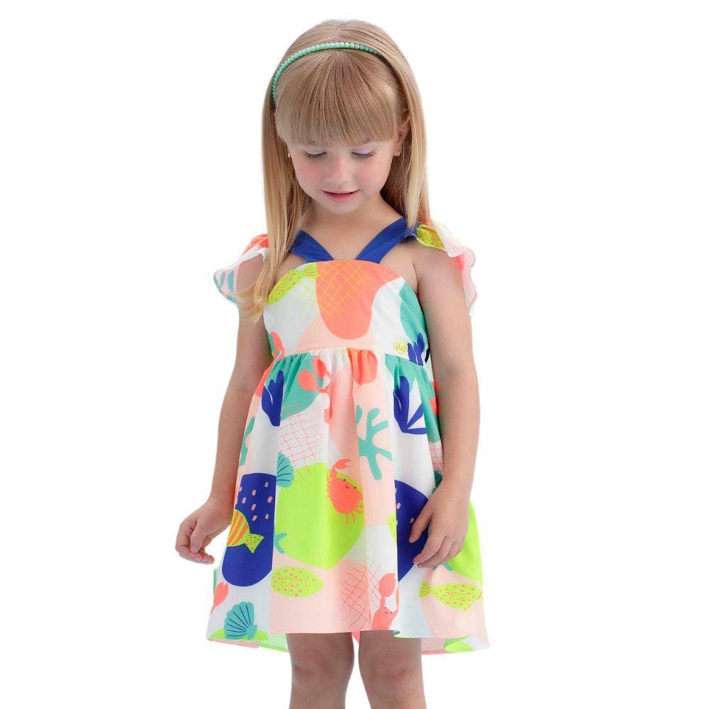 Vestido Sea Vibes Neon Infantil Mon Sucre 212