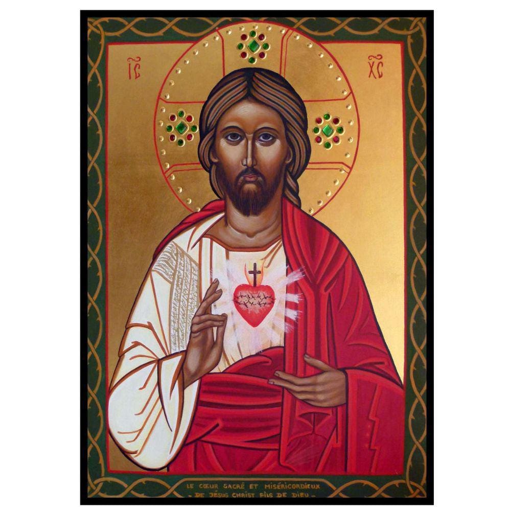 Quadro Jesus Cristo Ícone Bizantino 40x60cm