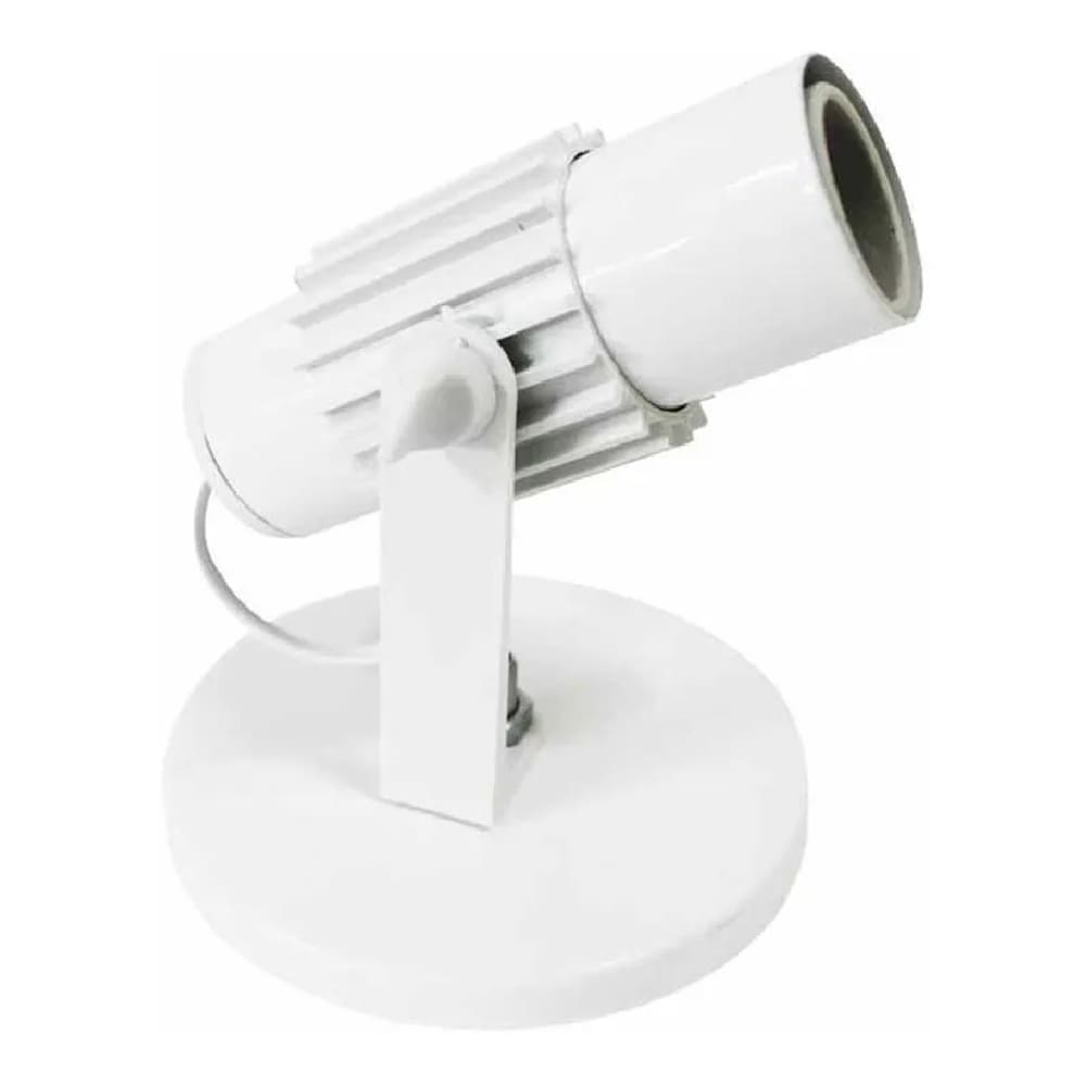 Kit 5 Spot Aleta Suporte Lâmpada Comum E Led Com Porcelana