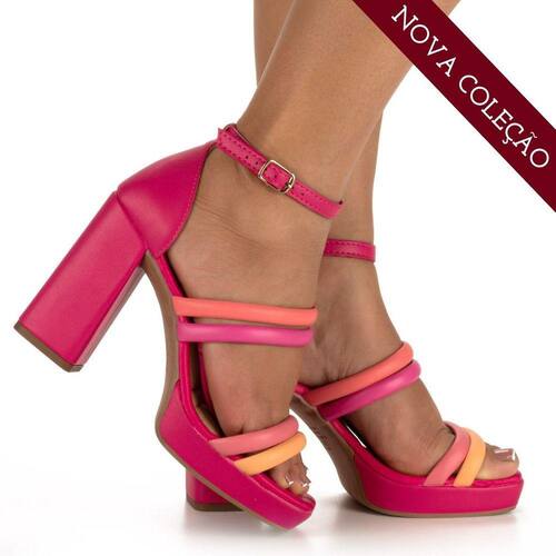 Sandália Plataforma Meia Pata Mississipi Salto Extra