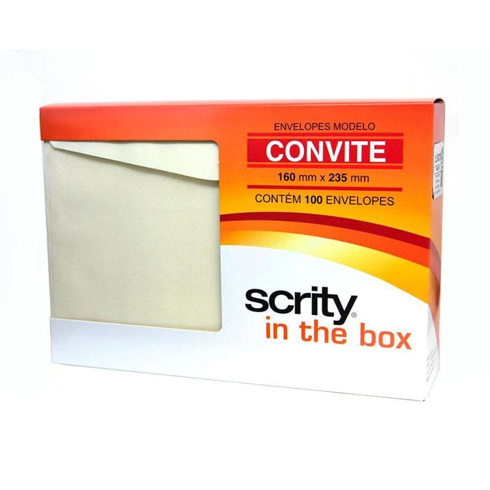 Envelope Color Plus Marfim 160x235mm 100und Scrity