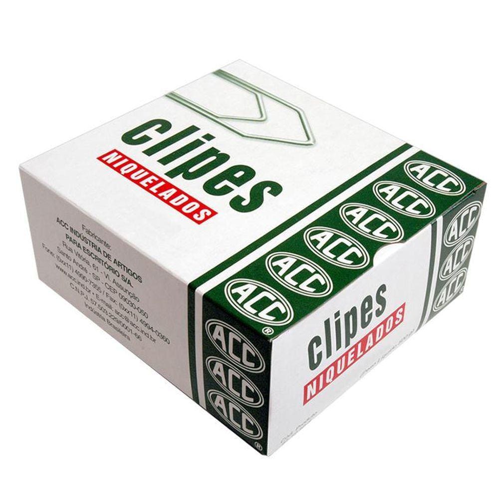 Clips niquelado NR 0 com 500g ACC
