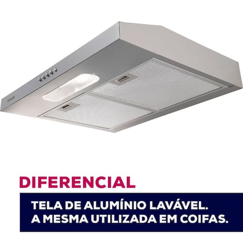 imagem-Depurador Slim Suggar DPS161PR / DPS162PR 60cm 3 Velocidades Prata - 110V