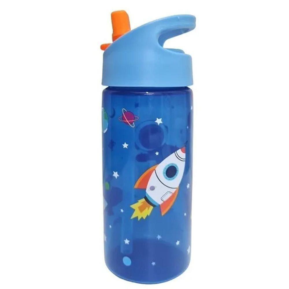 Garrafinha Infantil Aventuras Astronautas Azul 380Ml Buba