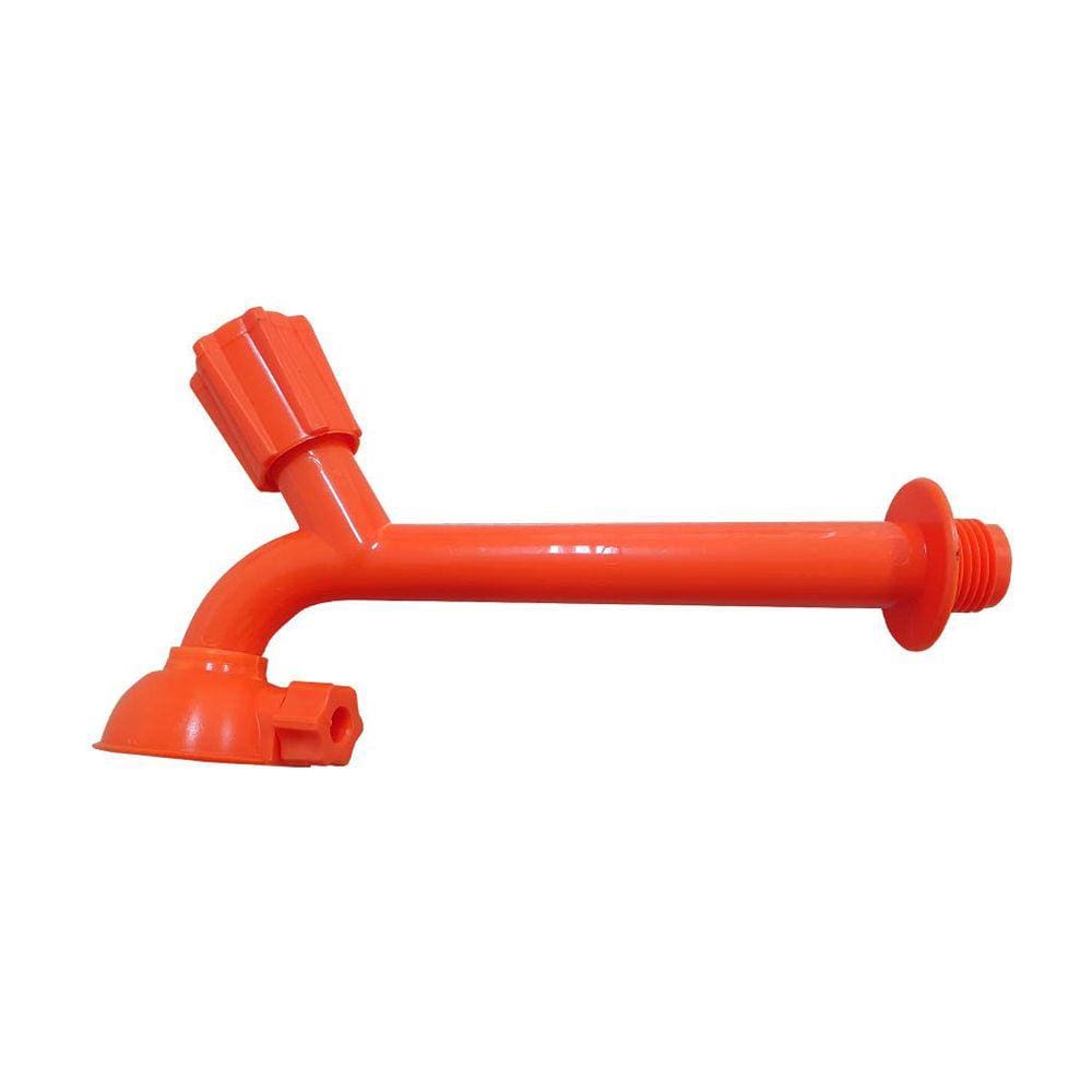Torneira para Pia com Chuveirinho com Redução de 1/2" x 3/4" - 17cm Laranja