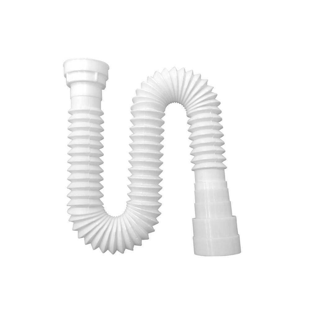Sifão Sanfonado Multiuso Roscado 72cm - Rosquear e Pronto! Branco