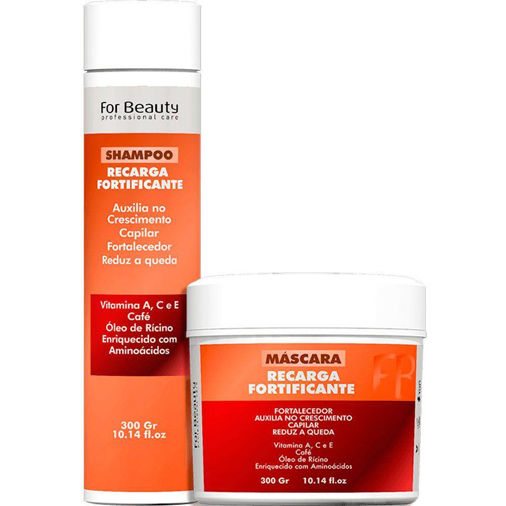 For Beauty Recarga Fortificante - Kit Antiqueda Crescimento Acelerado Duo (2 Produtos)