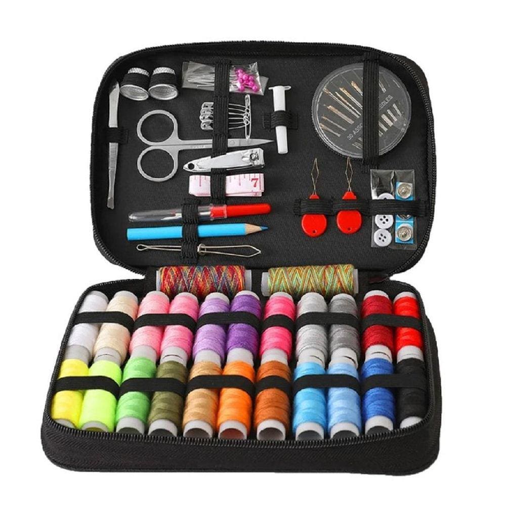 Kit De Costura Completo Com 96 Pcs Para Reparo Com Estojo