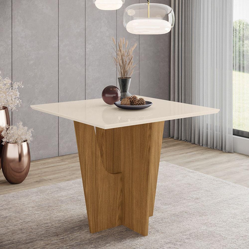 Mesa de Jantar com Tampo MDF 90 cm Vertice Henn