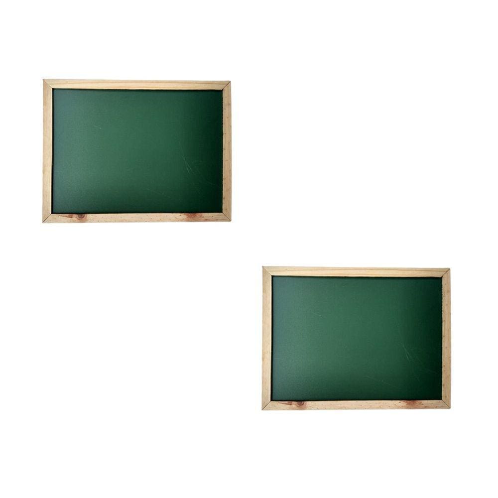 Kit com 2 Quadros Negros Lousa Verde 40x60cm