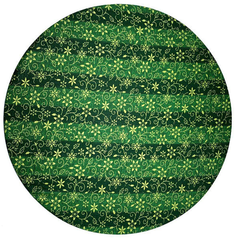 Capa de Sousplat Tricoline Estampa Natal p/Base Mdf 35cm