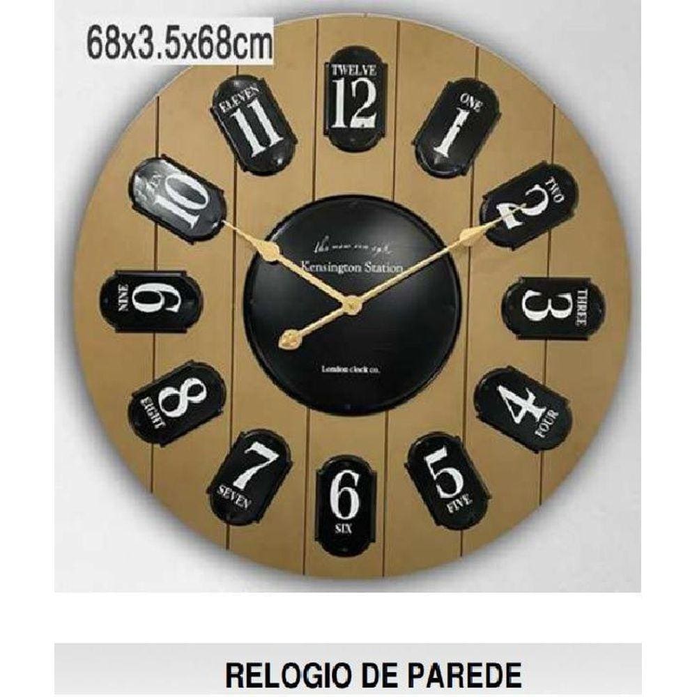 Relogio Decorativo Vintage Gigante Antigo 68 Cm
