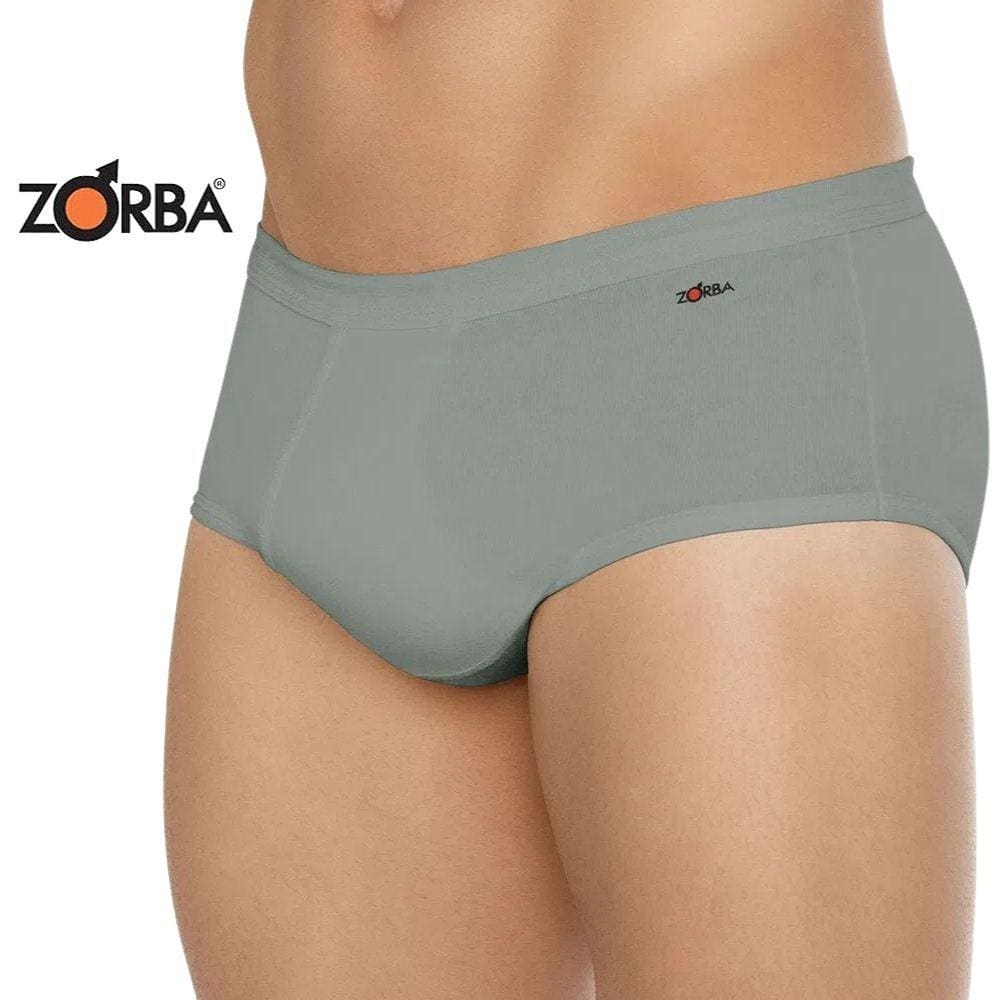 2 Cueca Zorba Masculina Adult 100% Algodão Abertura Intima