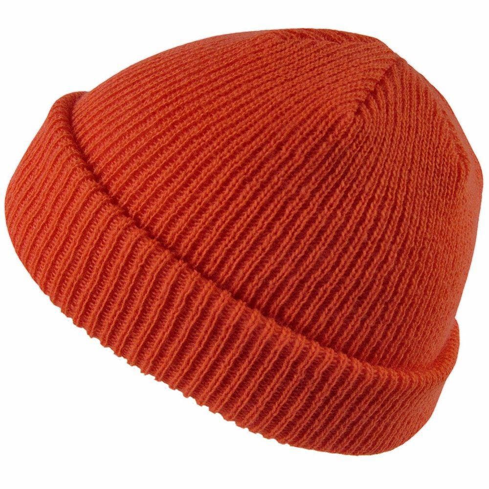 Gorro Touca Lenhador Marinheiro Canelada Adulto Unissex Laranja