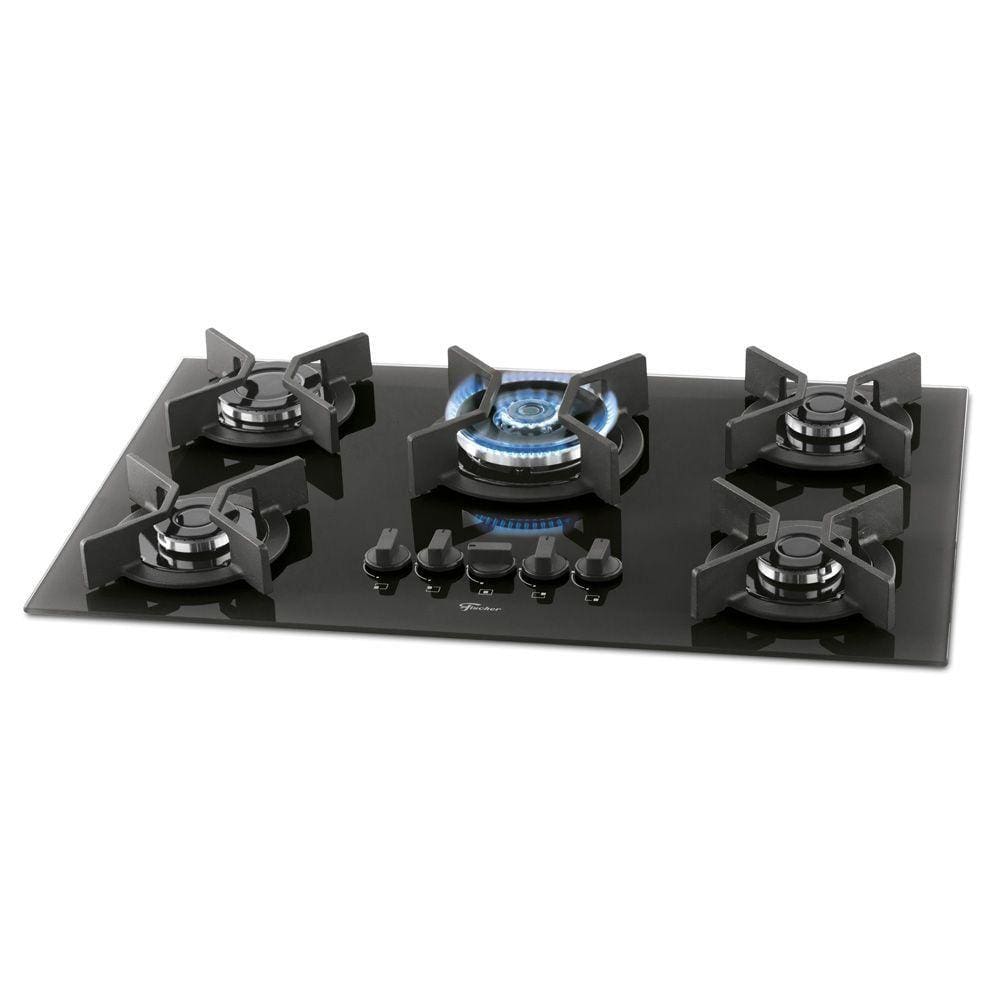 Cooktop a Gás Fischer Infinity 5Q TC com 5 Bocas Preto