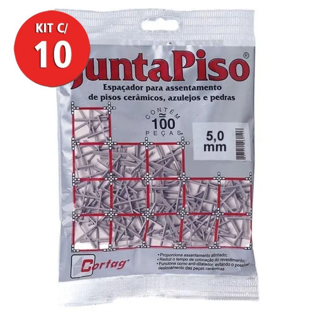Kit 1000 Espaçador Juntapiso 5mm Cortag