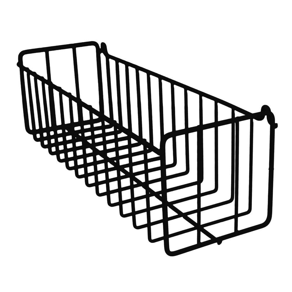 Cesto Aramado de Parede N1 Preto Organizador Lavanderia Produtos Limpeza Cozinha Fruteira Quarto Ateliê