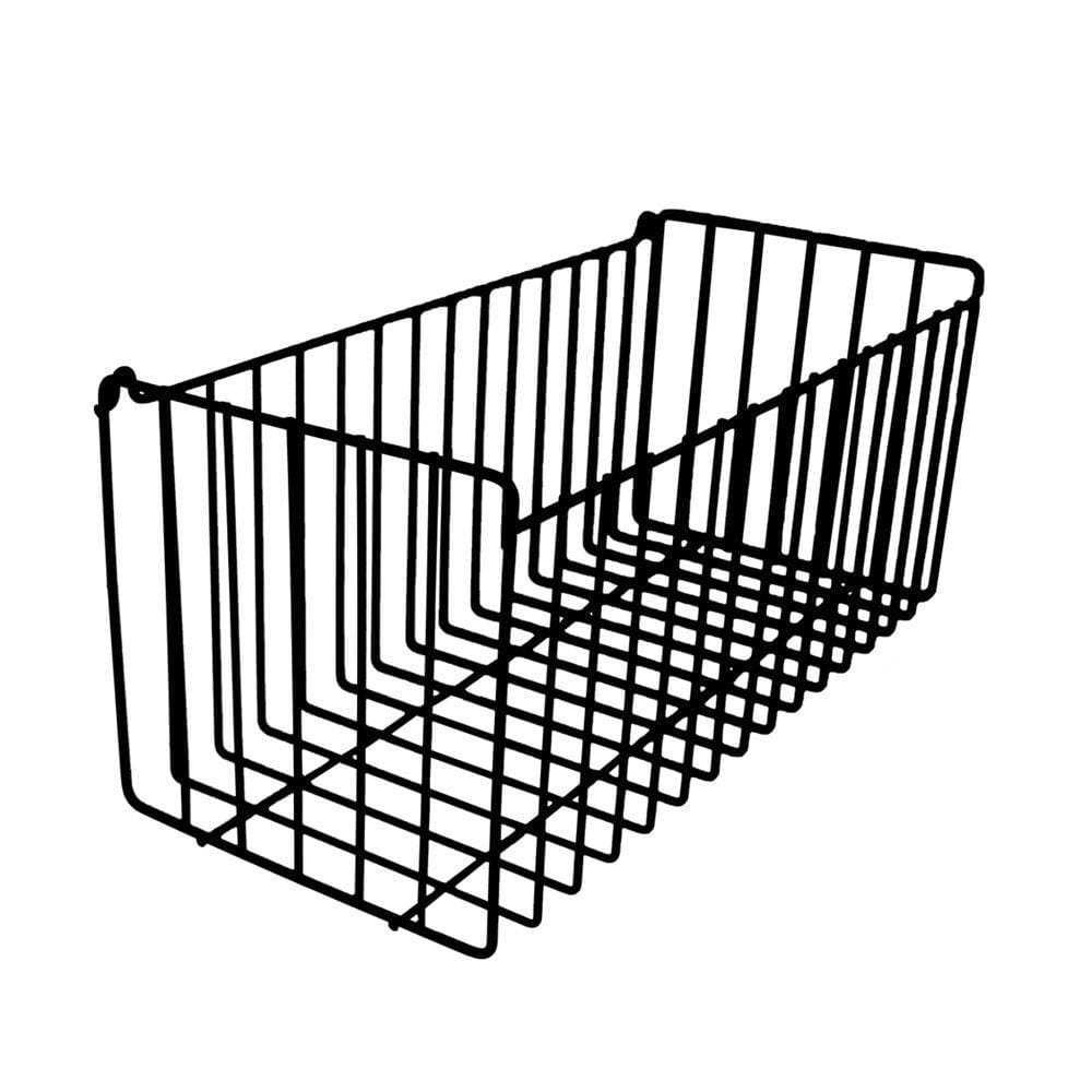 Cesto Aramado de Parede N5 Preto Organizador Lavanderia Produtos Limpeza Cozinha Fruteira Banheiro Quarto Ateliê