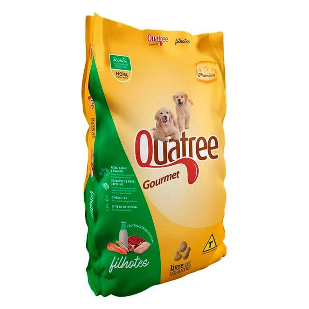 Raçao Quatree Gourmet Caes Filhotes 1kg