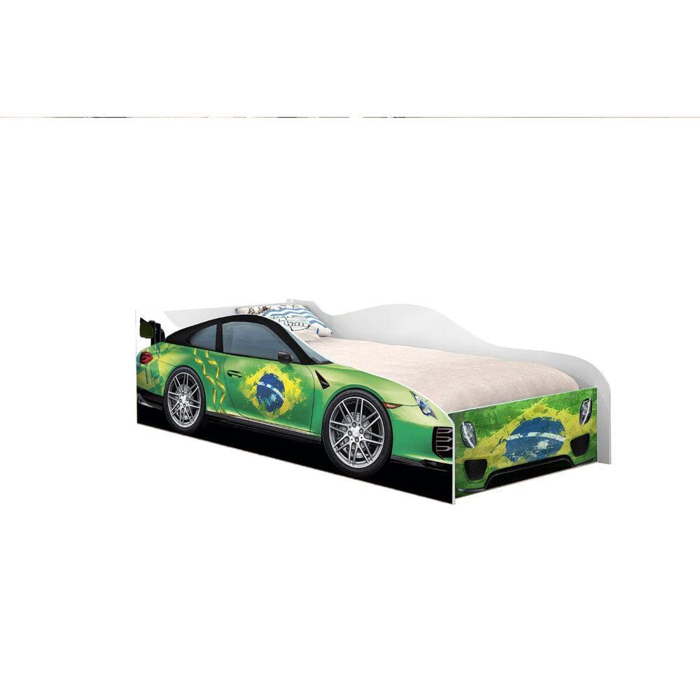 Mini Cama Carro Infantil Juvenil Copa Brasil Luke Móveis