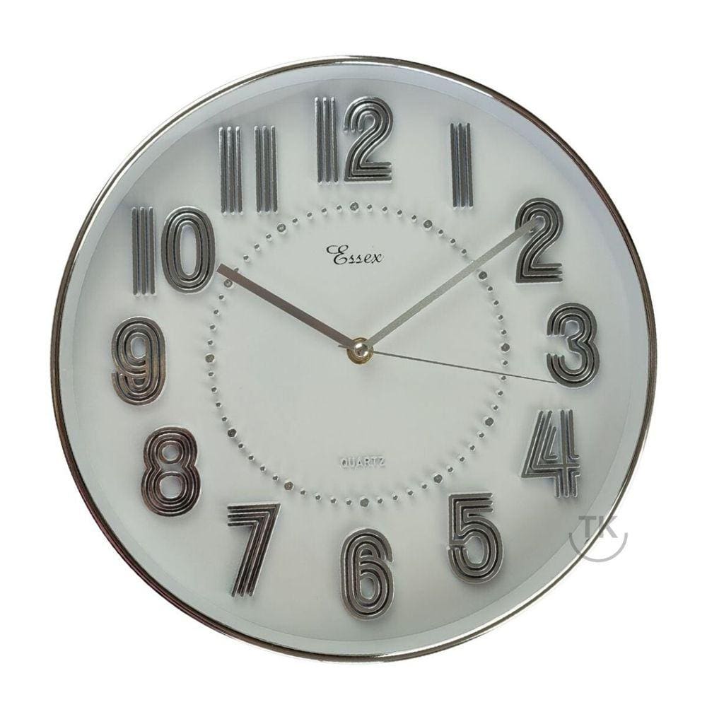 Relógio de Parede Essex 30 cm CA3697-S - Cor Prata