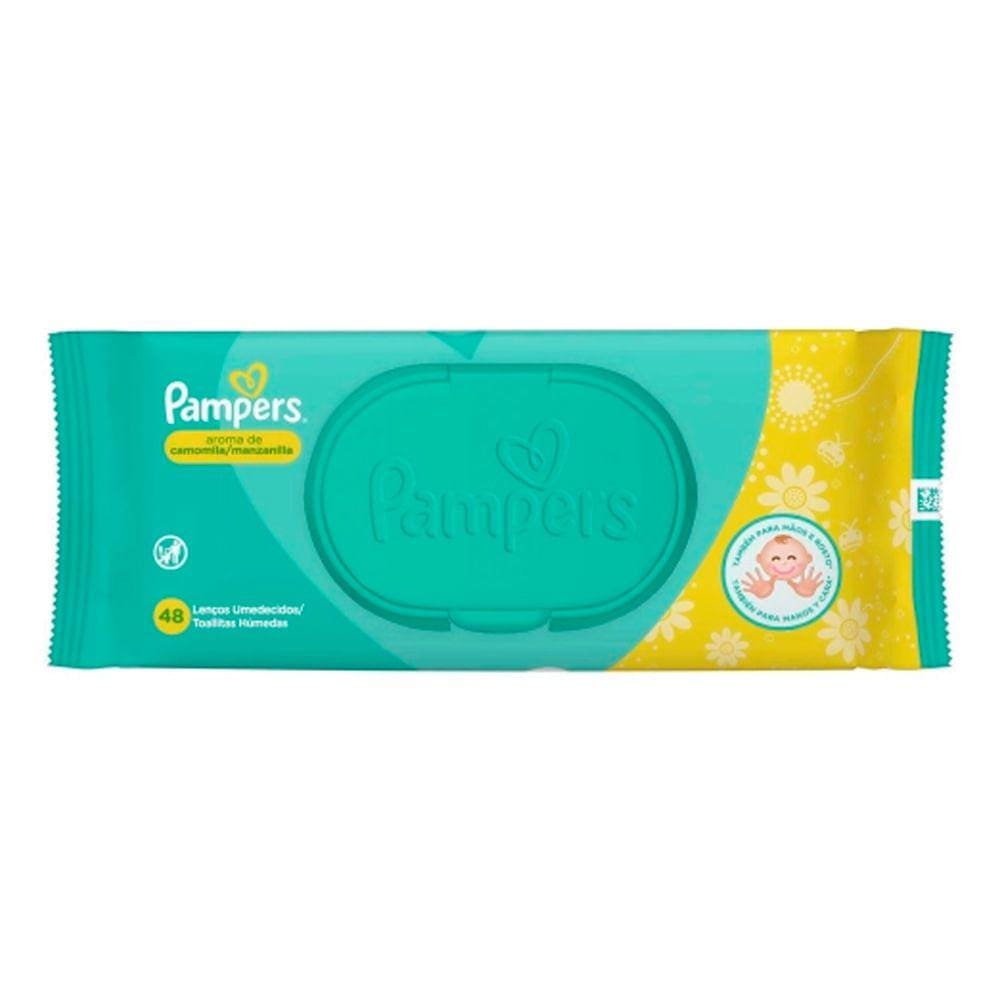 Lenço Umedecido Pampers Camomila 48 Unidades