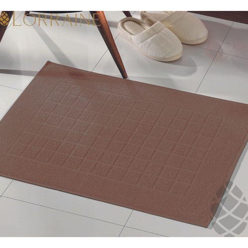 Piso Toalha P/ Banheiro Dohler Felpudo Royal 45x70 Marrom
