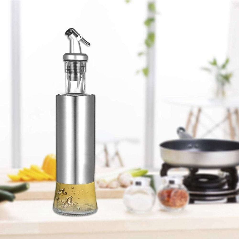 Porta Azeite Vinagre Oleo Molho Aco Inox Dosador Galheteiro