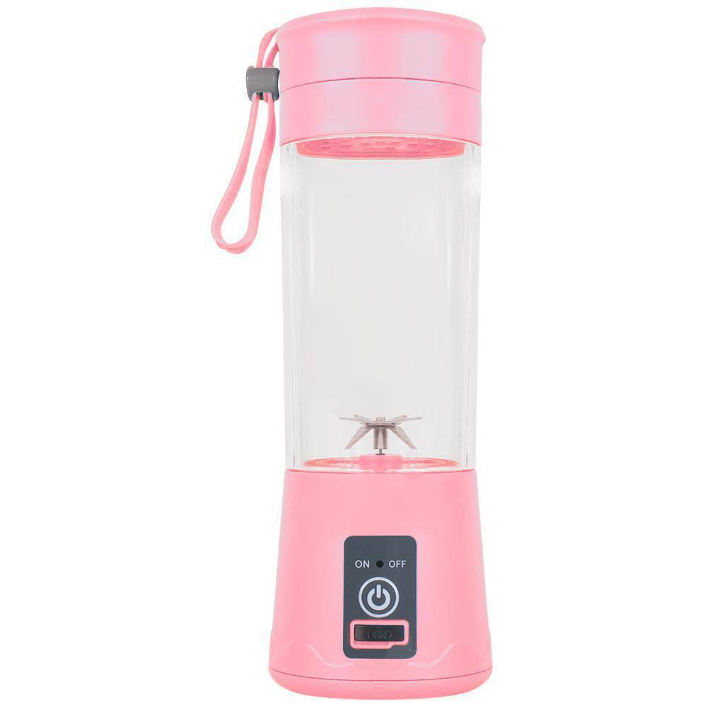 Mini Liquidificador Portátil Usb Recarregável Rosa