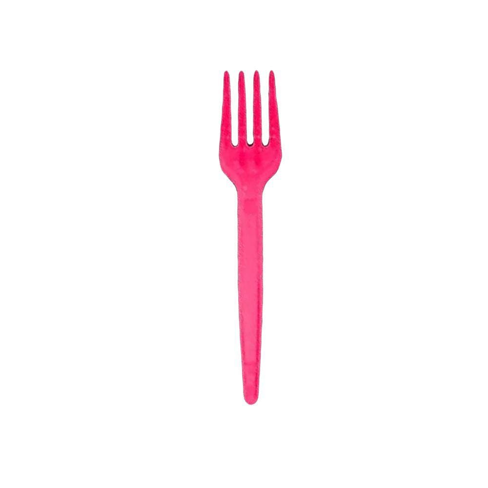 Garfinho Descartável Rosa Neon - 50 Unidades
