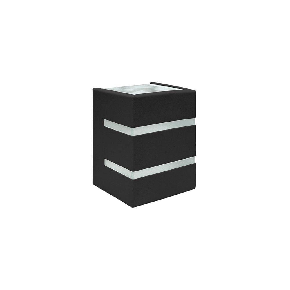 Arandela Blumenau Quadro Aleta G9 Bivolt Preto
