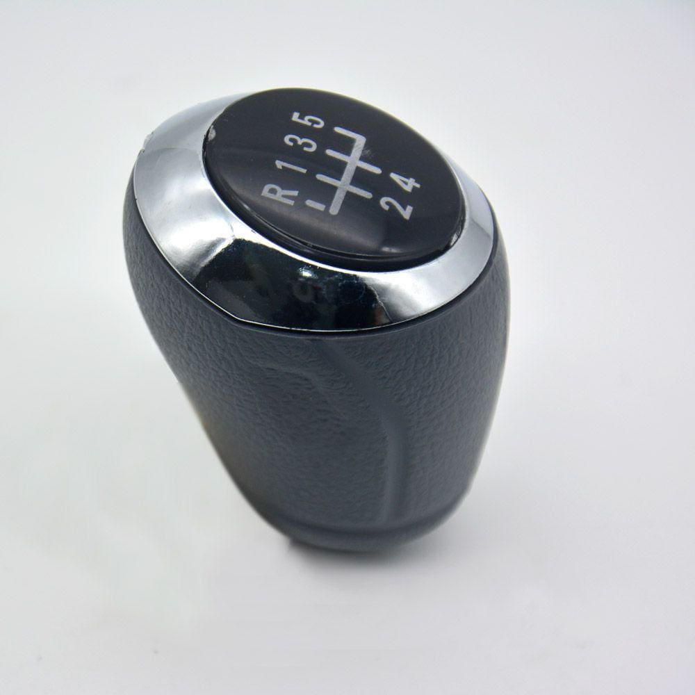Bola de Câmbio / Manopla de Câmbio para o carro CHEVROLET Ônix / Prisma / Cobalt / Spin / Sonic 2013-19 CINZA C/ LENTE PRETA E ARO CROMADO