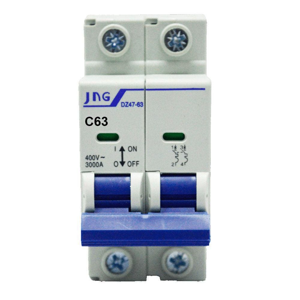 Disjuntor Bipolar 63a DIN DZ47632P 3KA - JNG