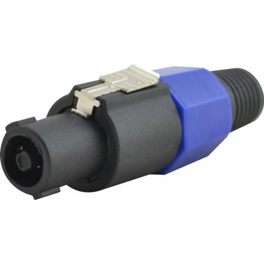 Conector Speakon Macho De Linha 4 Vias Resistente Com Trava