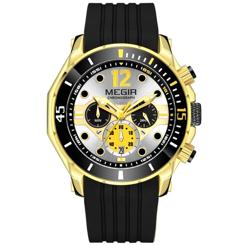 Relógio Masculino Analógico Quartzo Aço Inoxidável Multifuncional A Prova D`água