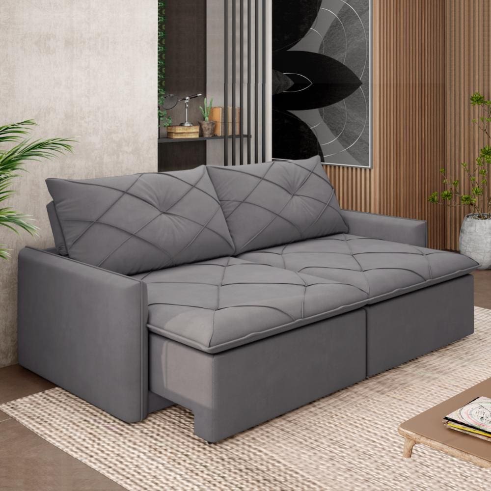 sofa retratil 4 lugares