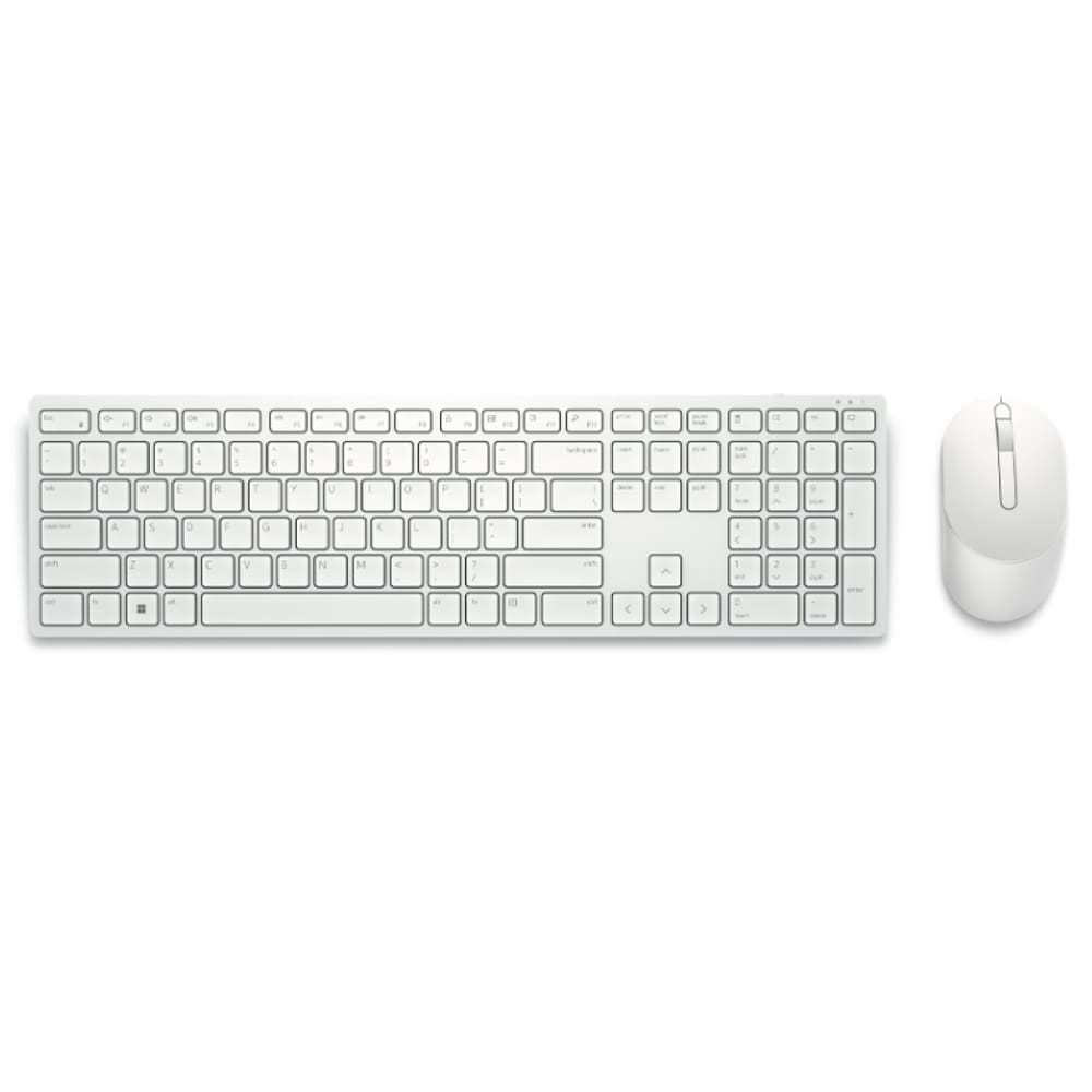 Kit Teclado E Mouse Sem Fio Dell Pro Km5221w Branco