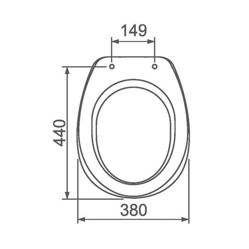 Assento Almof Axis Branco