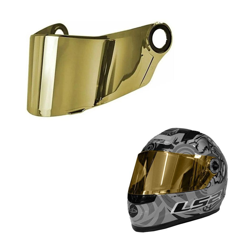 Viseira Para Capacetes LS2 FF358 Dourada Gold