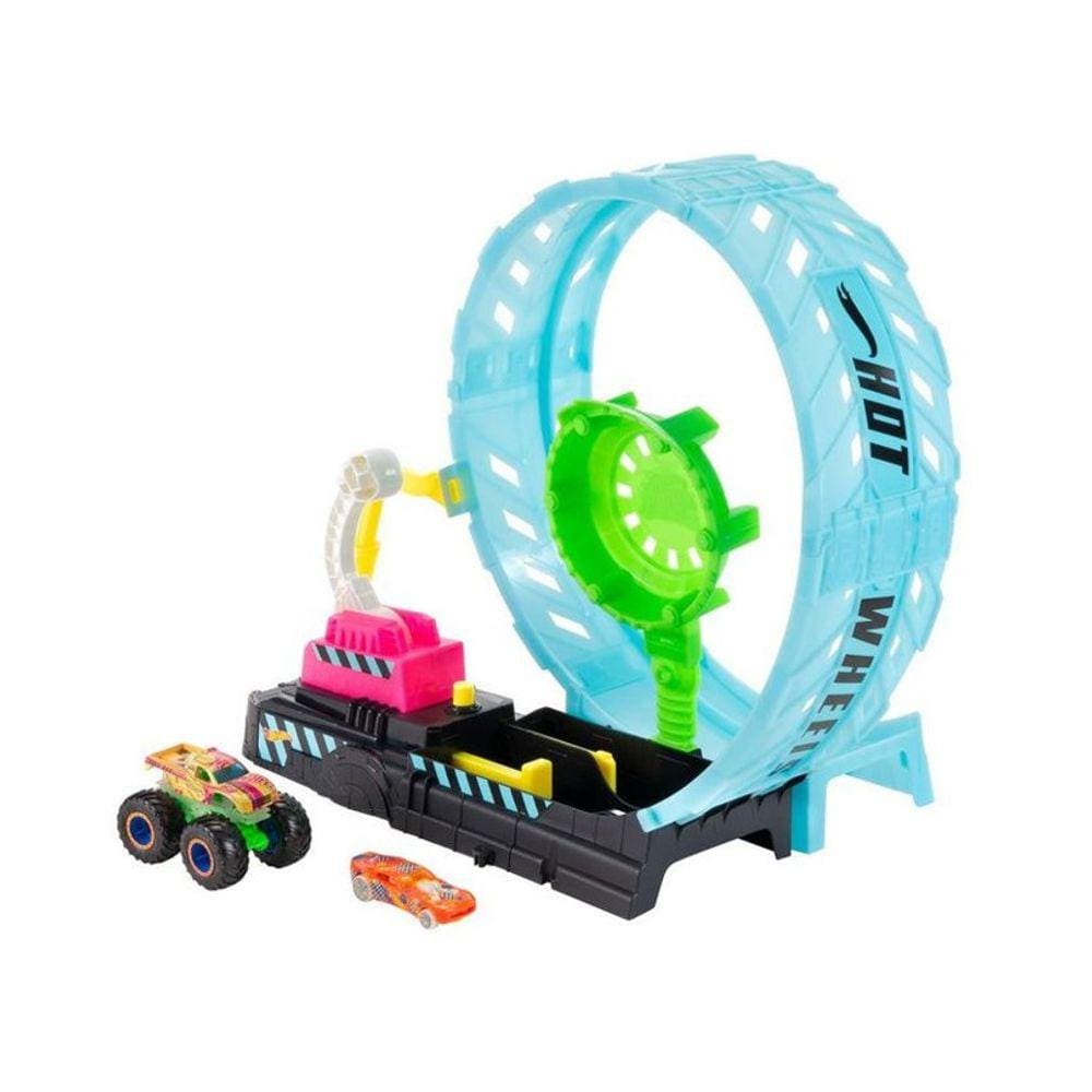 Pista De Corrida - Hot Wheels - Monster Trucks - Arena De Demolição - Mattel