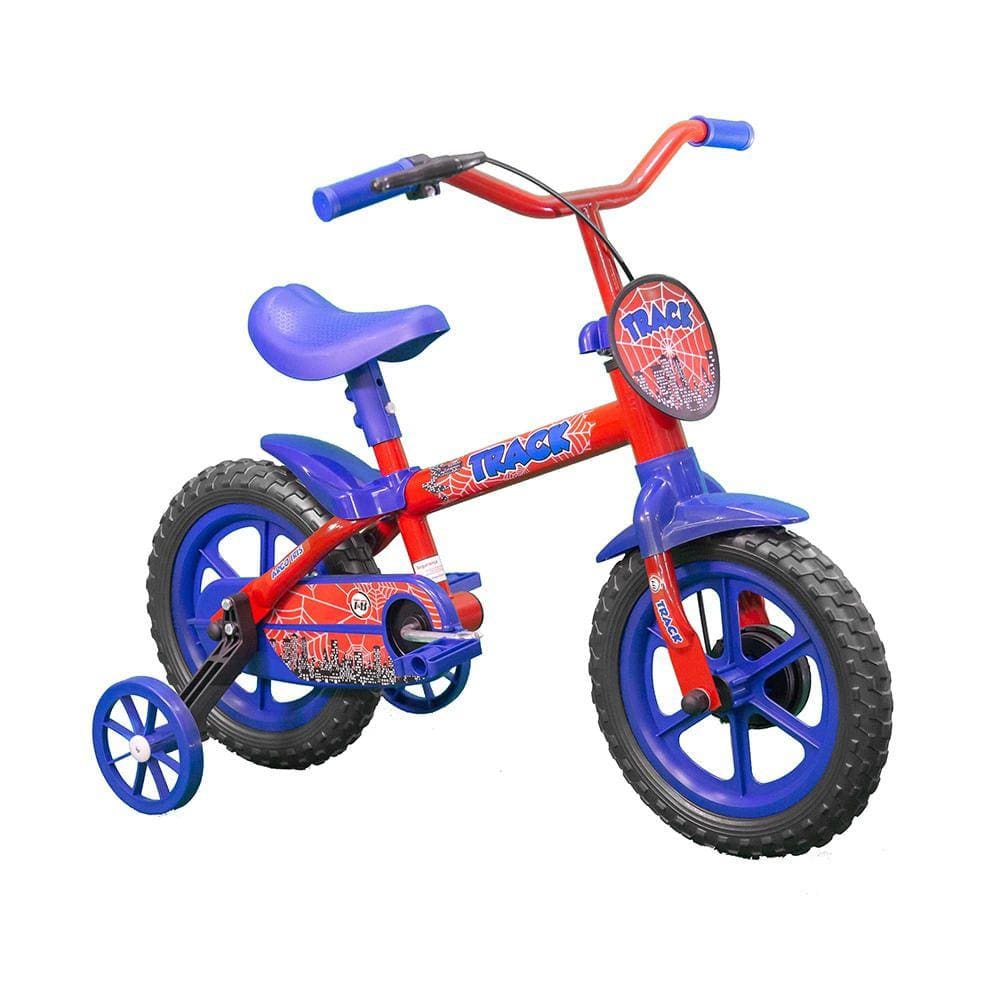 Bicicleta Aro 12 Track Arco Iris Vermelho/Azul TK3