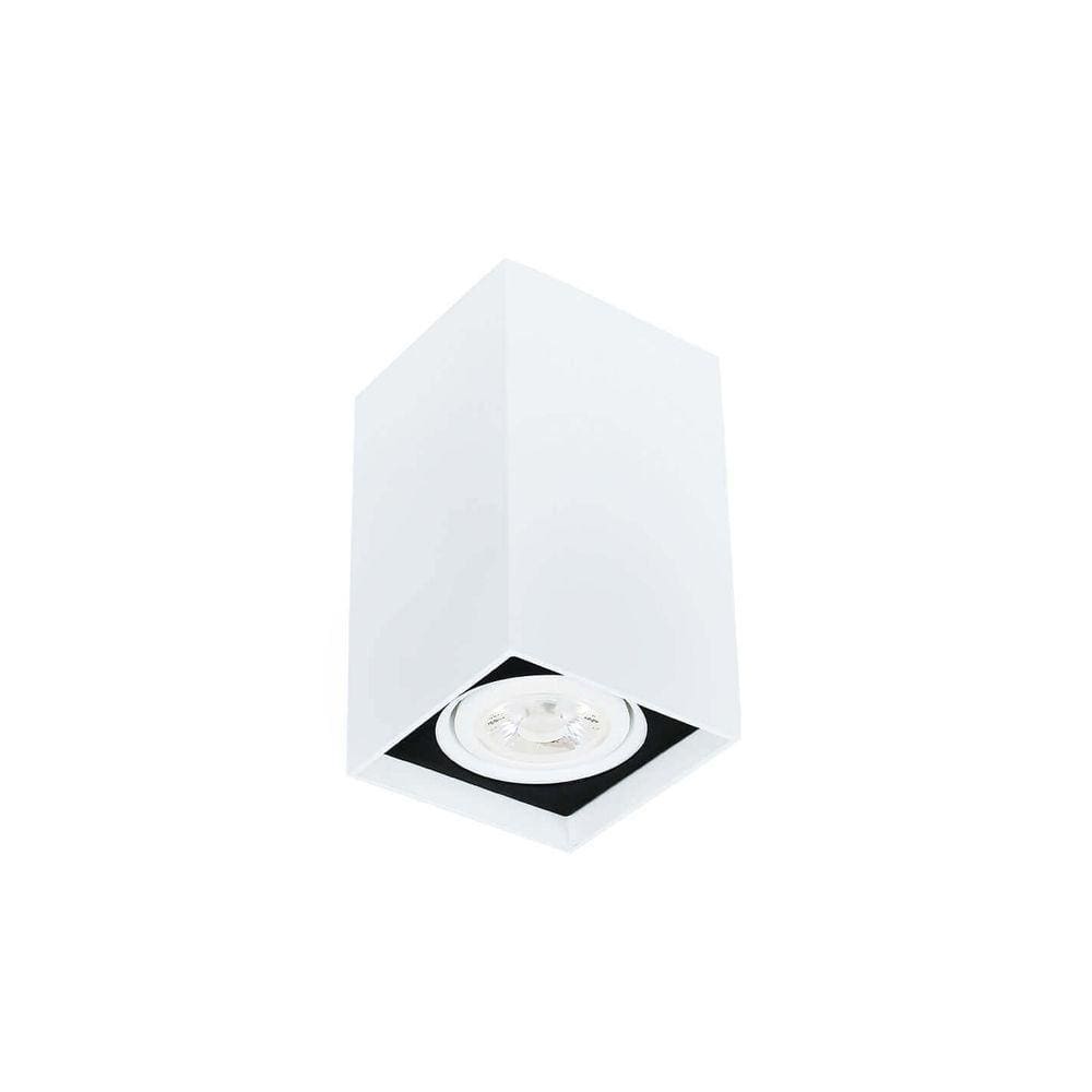 Spot de Sobrepor Newline Cube Par 20 E27 Bivolt Branco e Preto