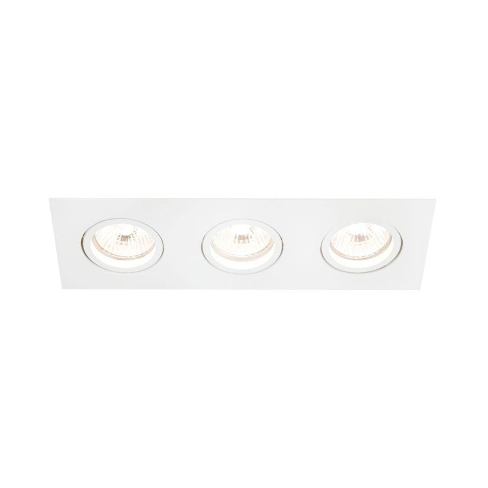 Spot de Embutir Newline Lisse II para 3 Lâmpadas Par 30 E27 Bivolt Branco